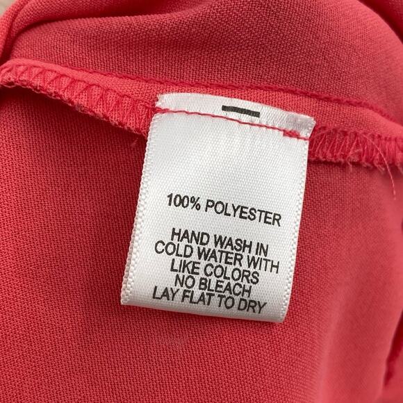 Gibson Coral Pink Ruched High Waist Shorts - Picture 4 of 4